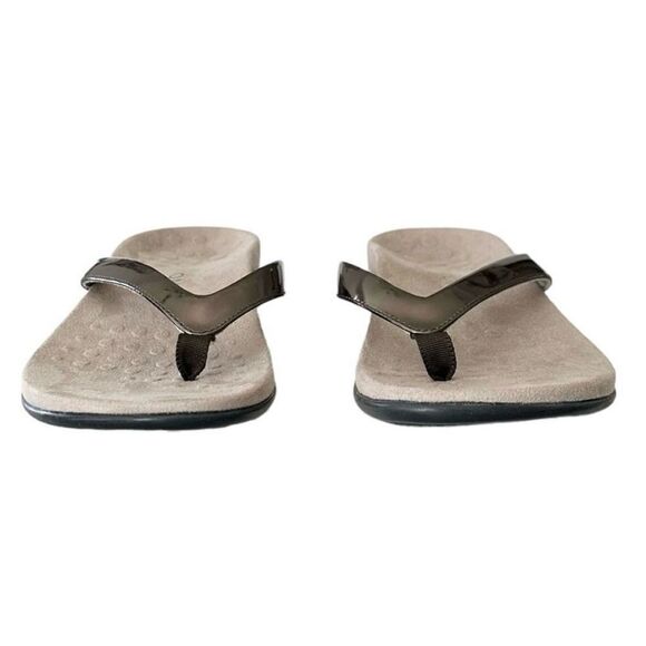 Vionic Dillon Sandal Flip Flops Thong Sandals Pewter Women’s Size 8 Wide - Picture 4 of 8